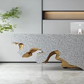 New Chinese Front Desk 3d model