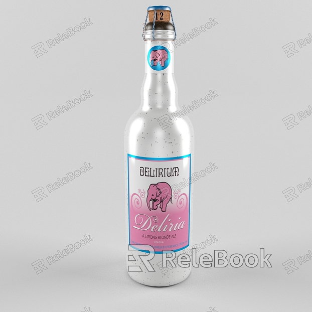 Wine Bottle Beverage Bottle Alcoholic Beverage Bottle model