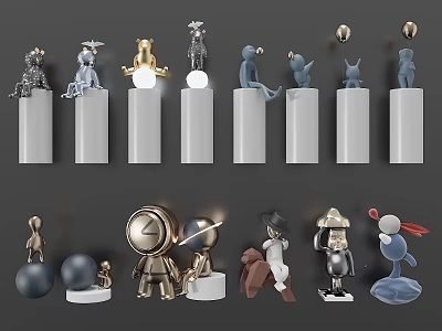 Modern Doll Hand Doll Ornaments 3d model