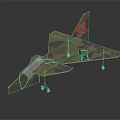 Camouflage Electric Toy Airplane Model Featuring Detailed Wings and Movable Wheels