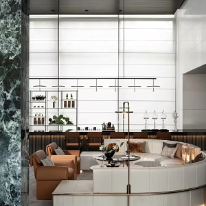 Modern negotiation area Sales office Negotiation area Water bar area 3d model