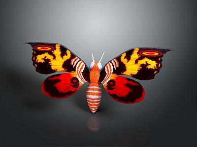 Modern Moth Animal Anime Character model