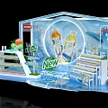 Beverage Exhibition Booth With New Flavor Tea Source And Drink Bottles