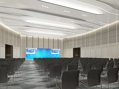 Modern Conference Hall Multi-function Hall 3d model Modern Conference Hall Multi-function Hall 3d model