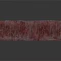 Red Rough Textured Architectural Component With U Shaped Design And Circular Holes