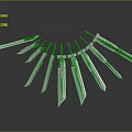 Shiny Silver Swords Displayed With Sharp Blades Arranged In Curved Arc