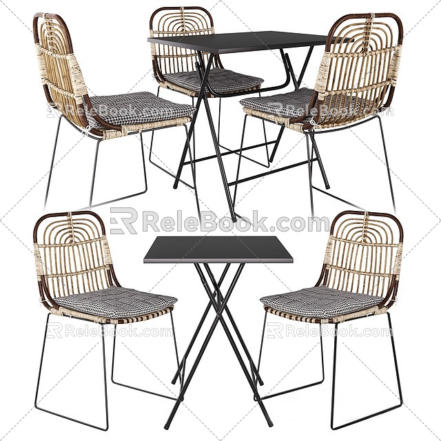 Chair Seat Bench Leisure Chair Single Chair Dining Table and Chair Combination Table and Chair Combination model