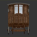 European-style carriage luxury carriage 3d model