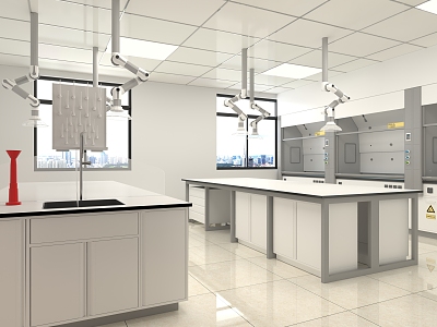 Modern Laboratory Total 3d model