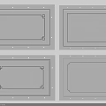 Various Ceiling Panel Designs With Decorative Borders And White Plaster Finish