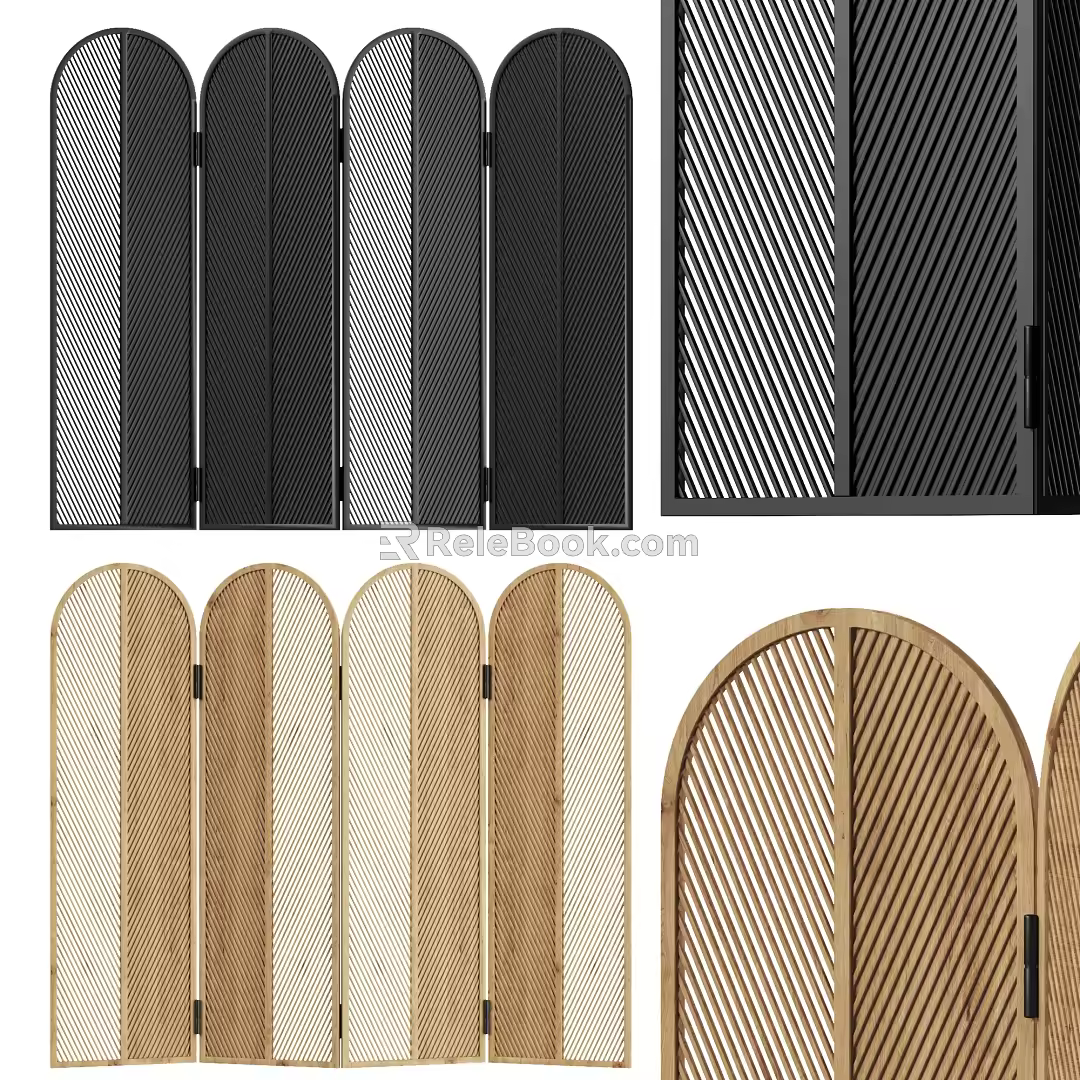 Screen partition 3d model