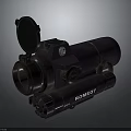 ROMEO7 Tactical Rifle Scope With Purple Design Flip Up Cover And Brand Logo