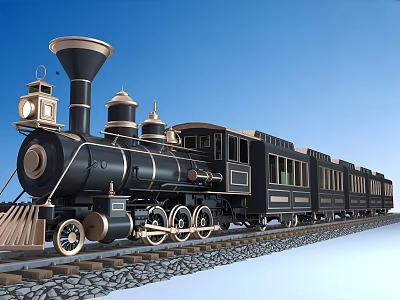 Train Restaurant Steam Train Retro Train Cafe Meichen Train 3d model