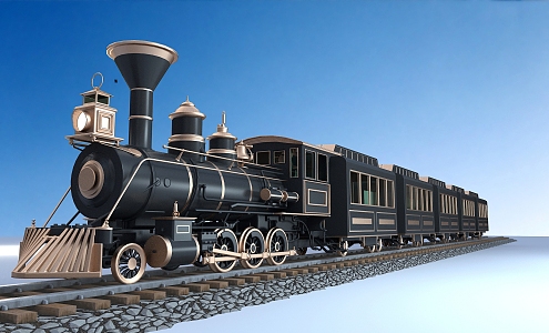 Train Restaurant Steam Train Retro Train Cafe Meichen Train 3d model