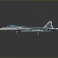 Sleek Blue Camouflage Fighter Jet With Twin Engines Red Markings And Dark Surface Reflection