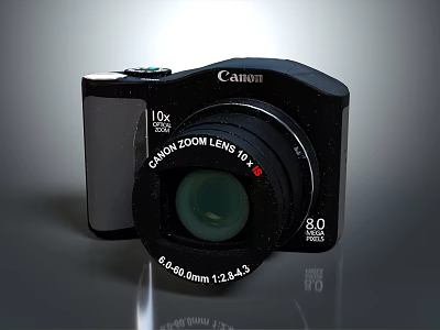 Canon Digital Camera With 10x Zoom Lens 8.0 Megapixels 8.0-80.0mm And F2.8-5.9 3d model