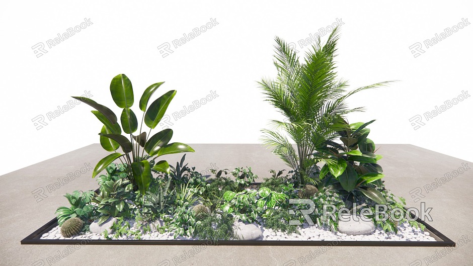 Modern Plant Plant Pile Green Plant model