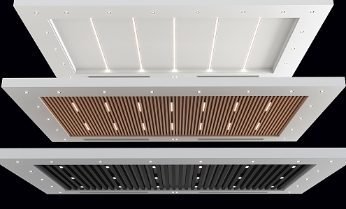 Modern Ceiling Square Ceiling Grille Ceiling Lvfangtong Tianhua Ceiling 3d model