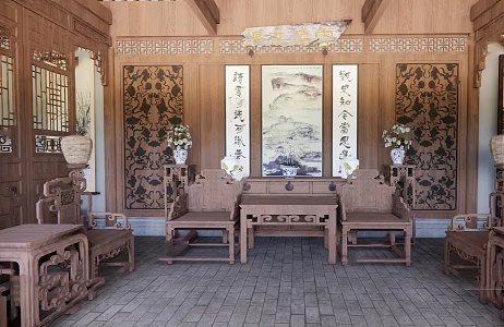 Furniture of Ming and Qing Dynasties 3d model