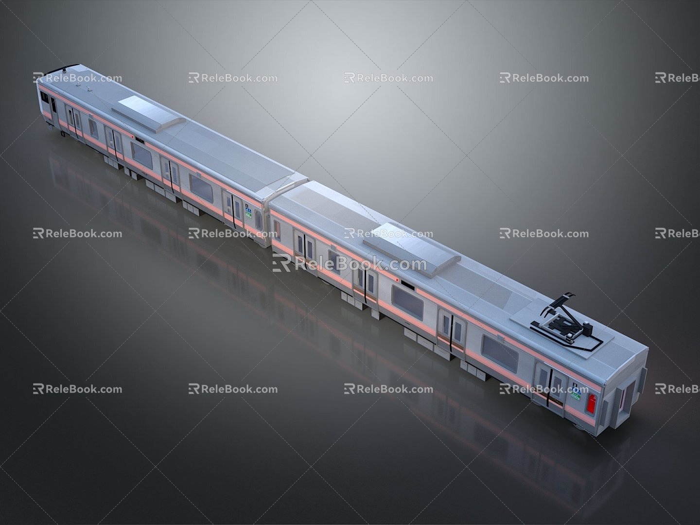 Modern carriages, moving railway carriages, subway carriages, train carriages, train carriages 3d model