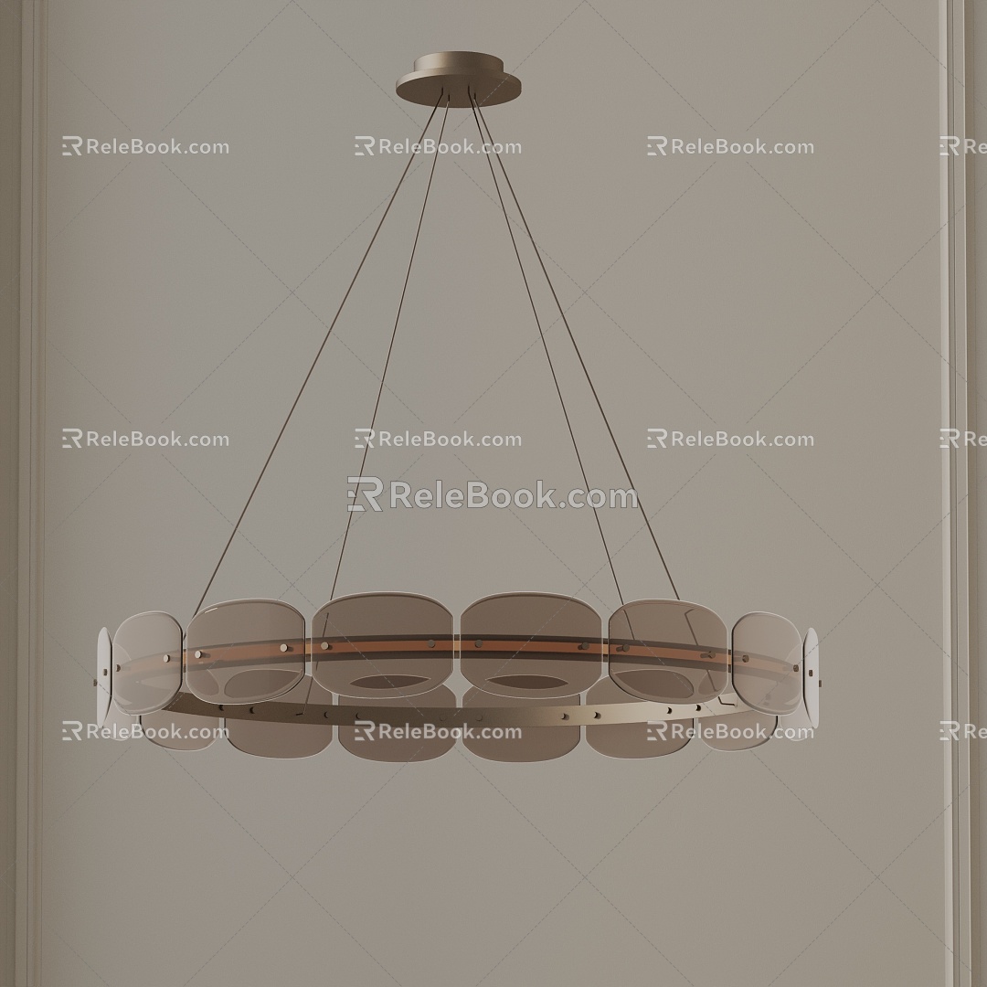 Modern chandelier 3d model