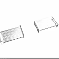 Sturdy Metal Equipment Racks With Hollow Design And Support Legs for Device Placement