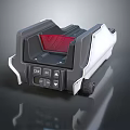 Smart Machine with Red Display Panel Black Control Panel White Body and Rollers