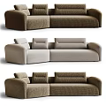 Basilico corner sofa multi-person sofa 3d model