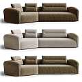 Basilico corner sofa sofa multi-person sofa 3d model