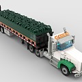 Lego toy building blocks truck lorry transporter 3d model