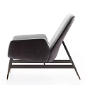 Upholstered Accent Chair Modern Design Light Gray Backrest Dark Purple Cushion Metal Legs Gold Feet