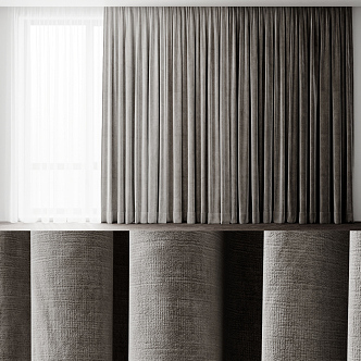 Modern Curtains 3d model