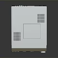 White And Gold Professional Computer Equipment With Interface Ports Control Knob And Cooling Vents