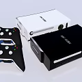 Modern game console 3d model