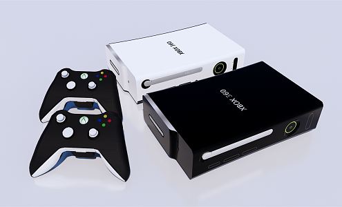 Modern game console 3d model