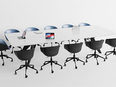 Modern Conference Table and Chair model