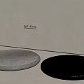 Poliform Round Seat Pads Gray And Beige Circular Cushions For Modern Space