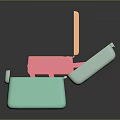 Colorful Makeup Storage Box With Mirror And Lock In Pink Orange Teal For Daily Necessities