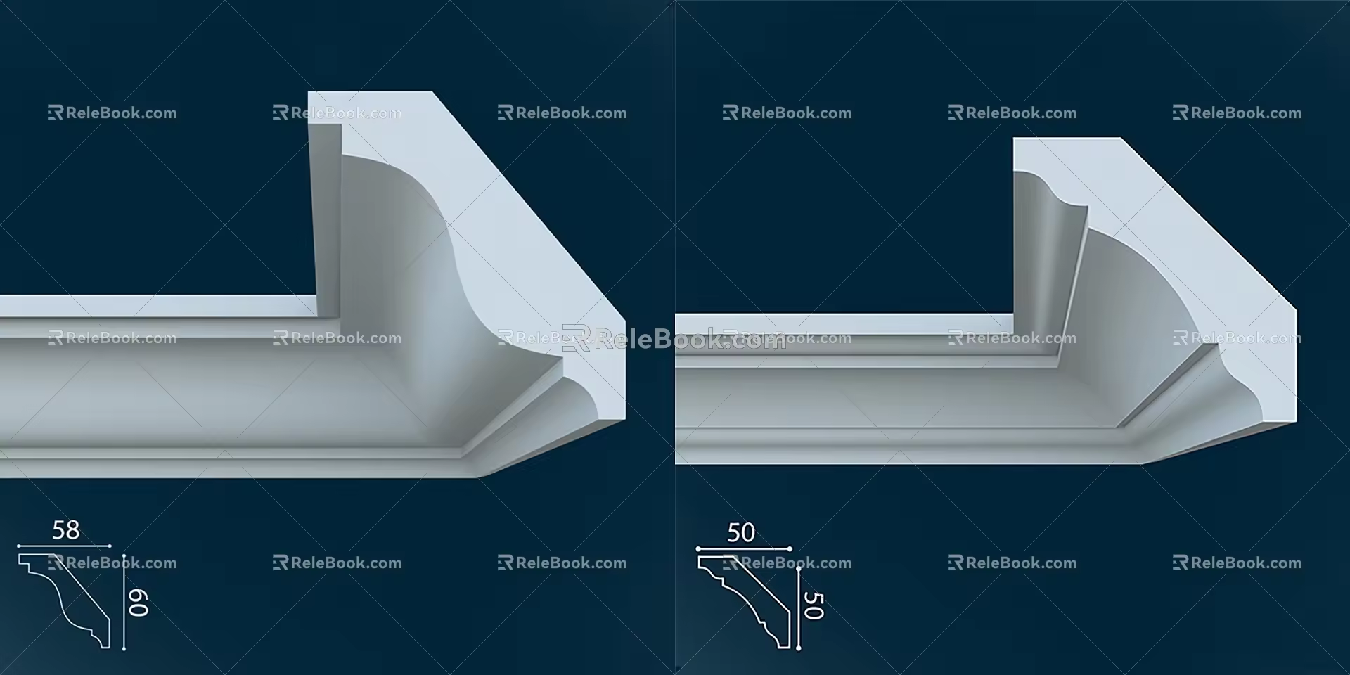 Corner Line Corner Line Combination Corner Line Gypsum Line Gypsum Line Corner Line 3d model