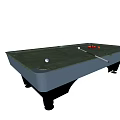 Professional Billiard Table as Sports Equipment with Green Felt Surface Balls and Cue Stick