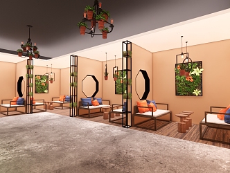 New Chinese Teahouse 3d model