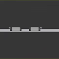 Durable Linear Guide Rail System With Two Metal Sliders And Smooth Track