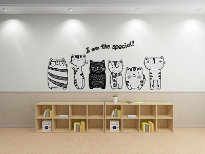 Decorative Hanger Decoration Animal Cat Background Wall Decorative Painting Children's Display model