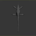 Realistic Plesiosaur Marine Reptile Model With Long Neck And Flippers
