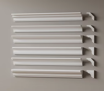 Modern gypsum line simple European gypsum line Yin corner line Yang corner line smallpox corner line 3d model