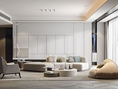 modern living room model