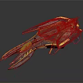 Advanced Futuristic Interstellar Spaceship Design With Sleek Metallic Body And Yellow Accents