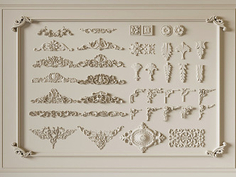 French carved 3d model