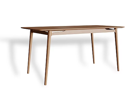 Modern dining table solid wood dining table 3d model