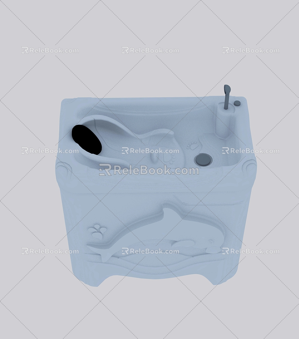 Modern bath tub 3d model